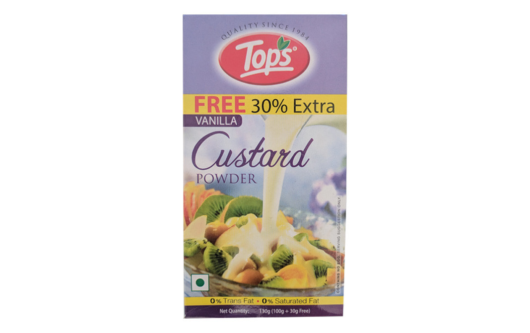 Tops Vanilla Custard Powder    Box  130 grams